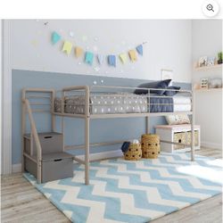 Brand New In Box Modern Loft Bed With Storage Steps!!!