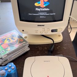 Sony PlayStation PS ONE with 9” Retro TV