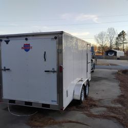 New 2023 7 * 16 Enclosed Trailer 6 High. Lock And Spare Included 
