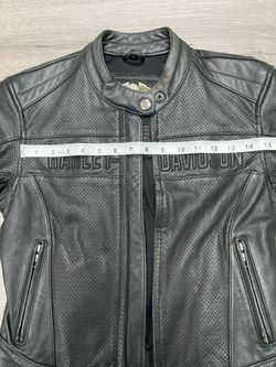 Harley-Davidson Women’s Black Genuine Leather Riding Jacket XS (A1D003597)