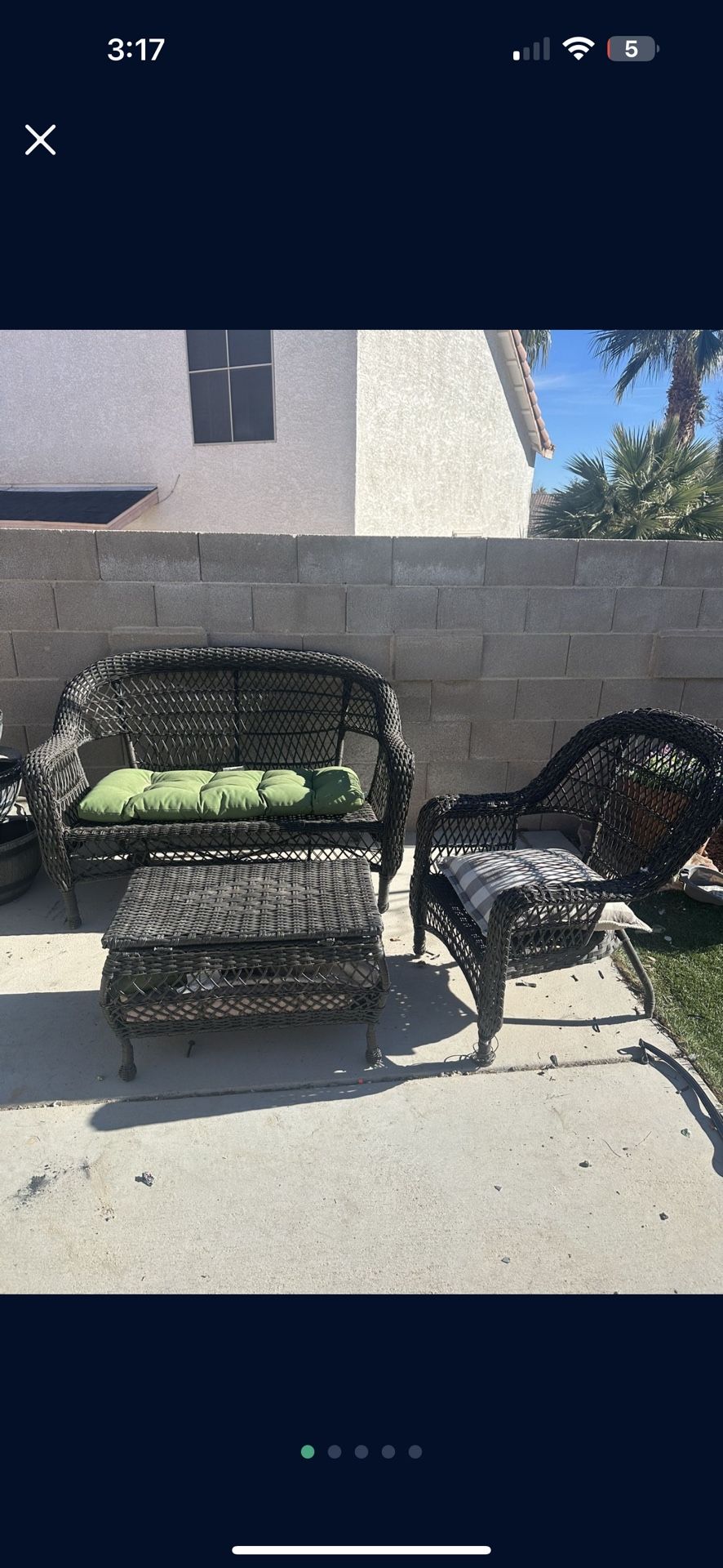 Patio Set $20