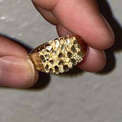 Gold Nuggets Ring