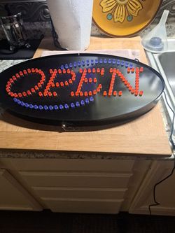 Open Sign 20' × 10.5