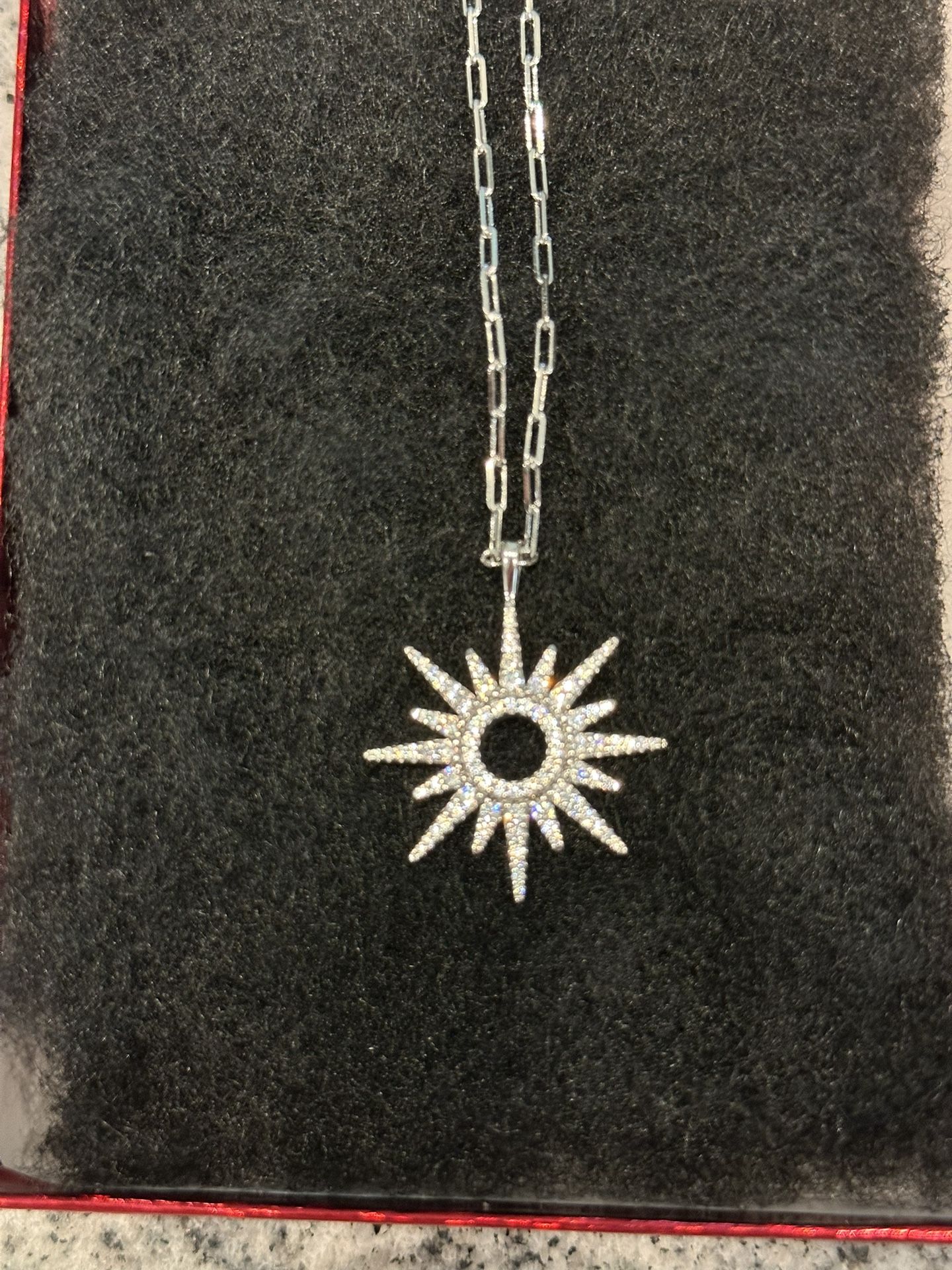 Sterling Silver Star Necklace 