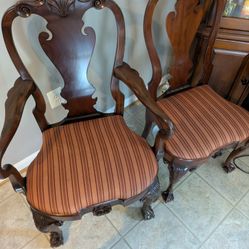 Small Dinette table , with 4 antiqued chairs
