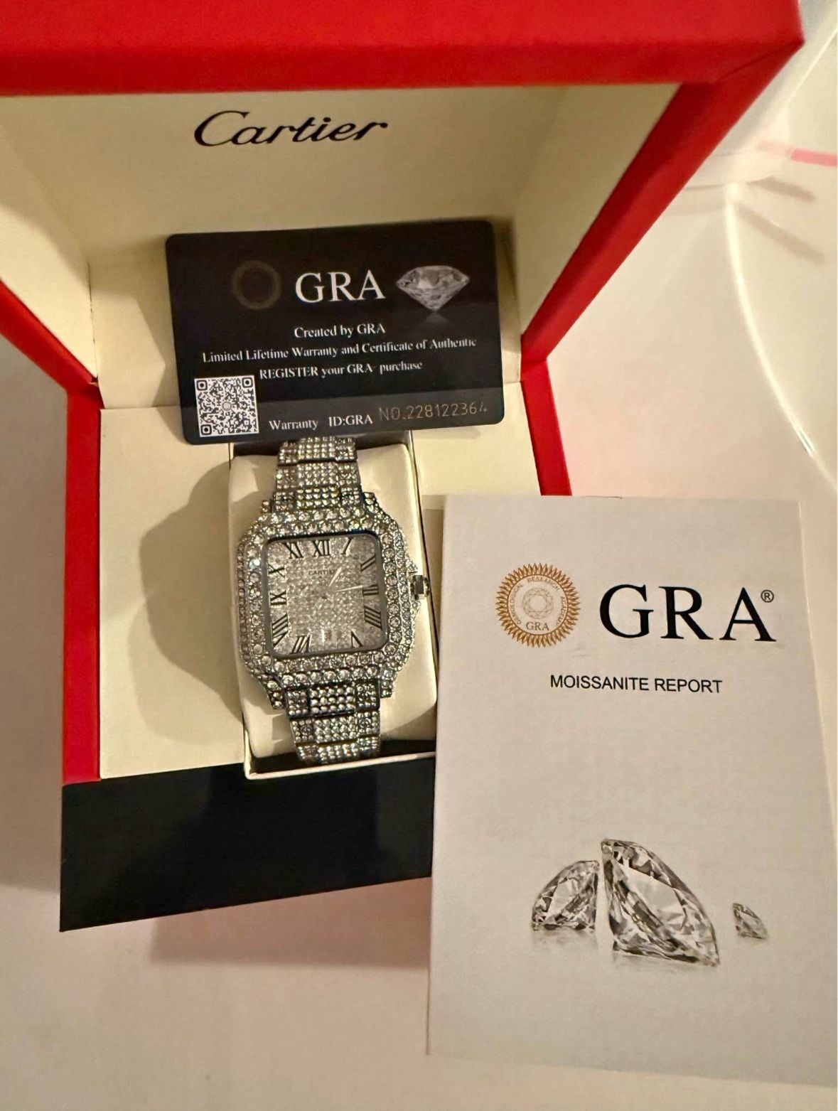 Bust down Cartier Watch