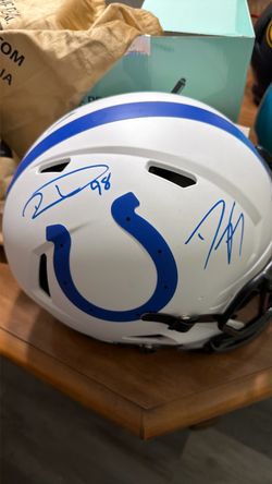 Colts signed helmet