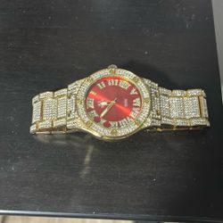 Red & Gold Watch 1.6k Gld