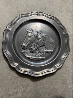 Pewter REINZINN Germany 3D Plate