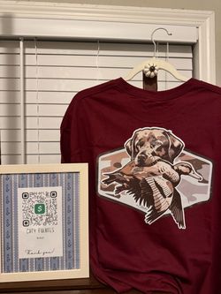 Graphic T-Shirt camo dog duck (back)