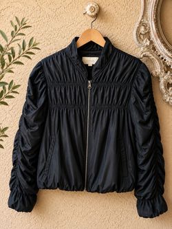Anthropologie Ruched Puffer Jacket