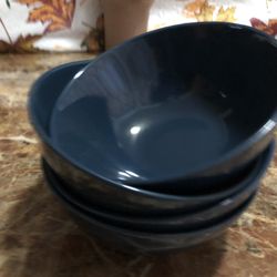 IKEA 365+ Bowl, rounded sides dark blue , 6 " 