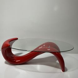 Coffee Table  Contemporary Red Color