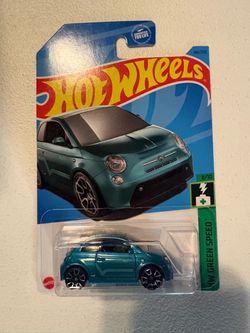 Hot Wheels Fiat 500 Green Speed 144/250
