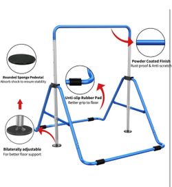 Kids gymnastic bar foldable