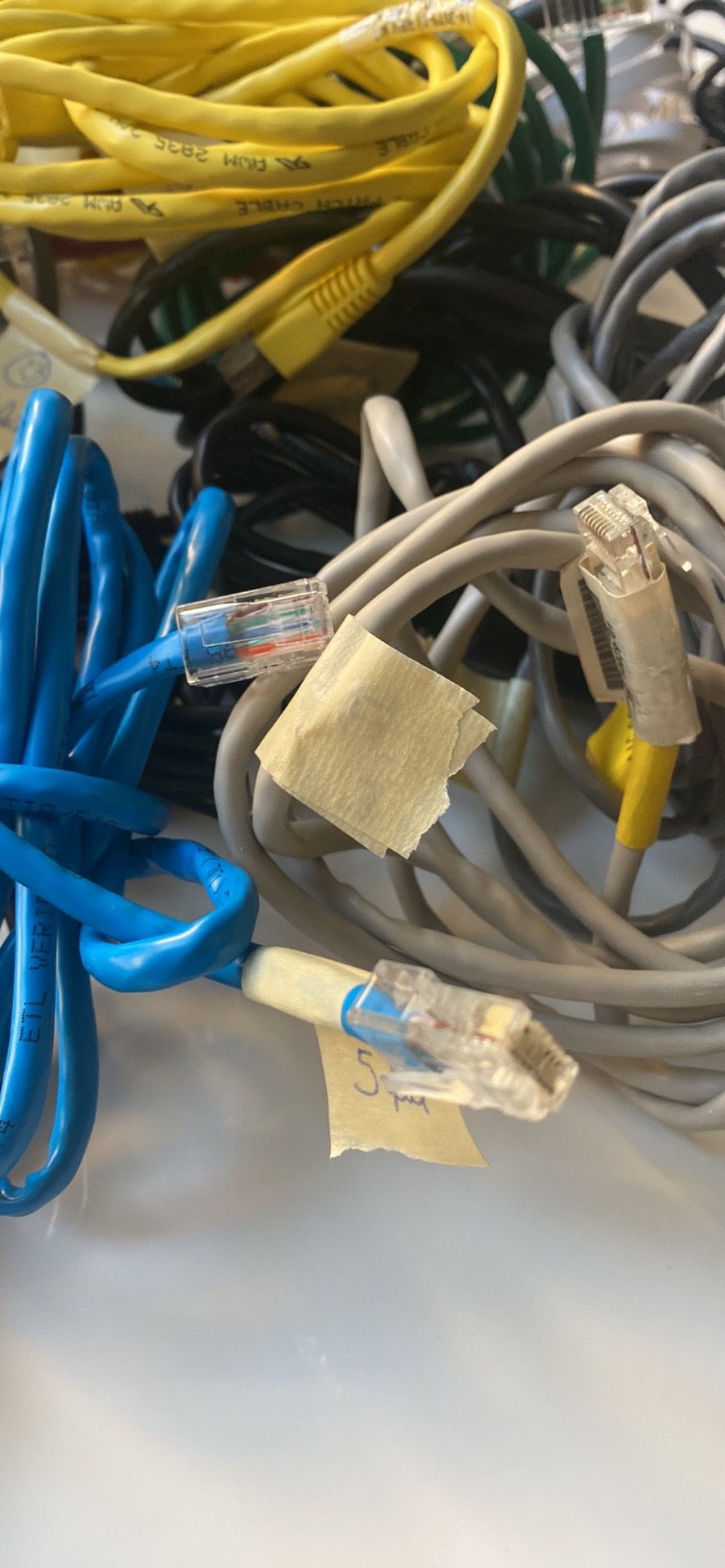 Cables Internet And Ethernet $20 Package Or $1.0 Each, Minimum 3 Cables Purchase
