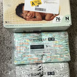 Honest Clean Concious Diapers For Babies Less Than 10lbs