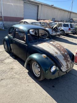 1969 Vw Bug On Non-op Pink Slip In Hand 