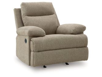 Side-Swipe Mocha Rocker Recliner