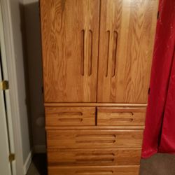 Armoire Wood Cabinet - Dresser