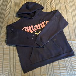 Navy Blue Sp5der Atlanta Hoodie (Large)