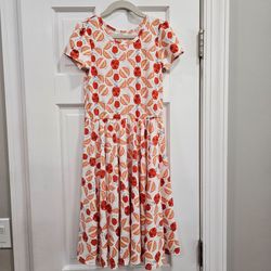 New Dot Dot Smile Girls Size 8/10 Cap Sleeve Apple Print Dress *Great Bridge*
