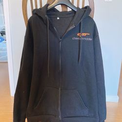 Men's jacket outwear black coat size XL