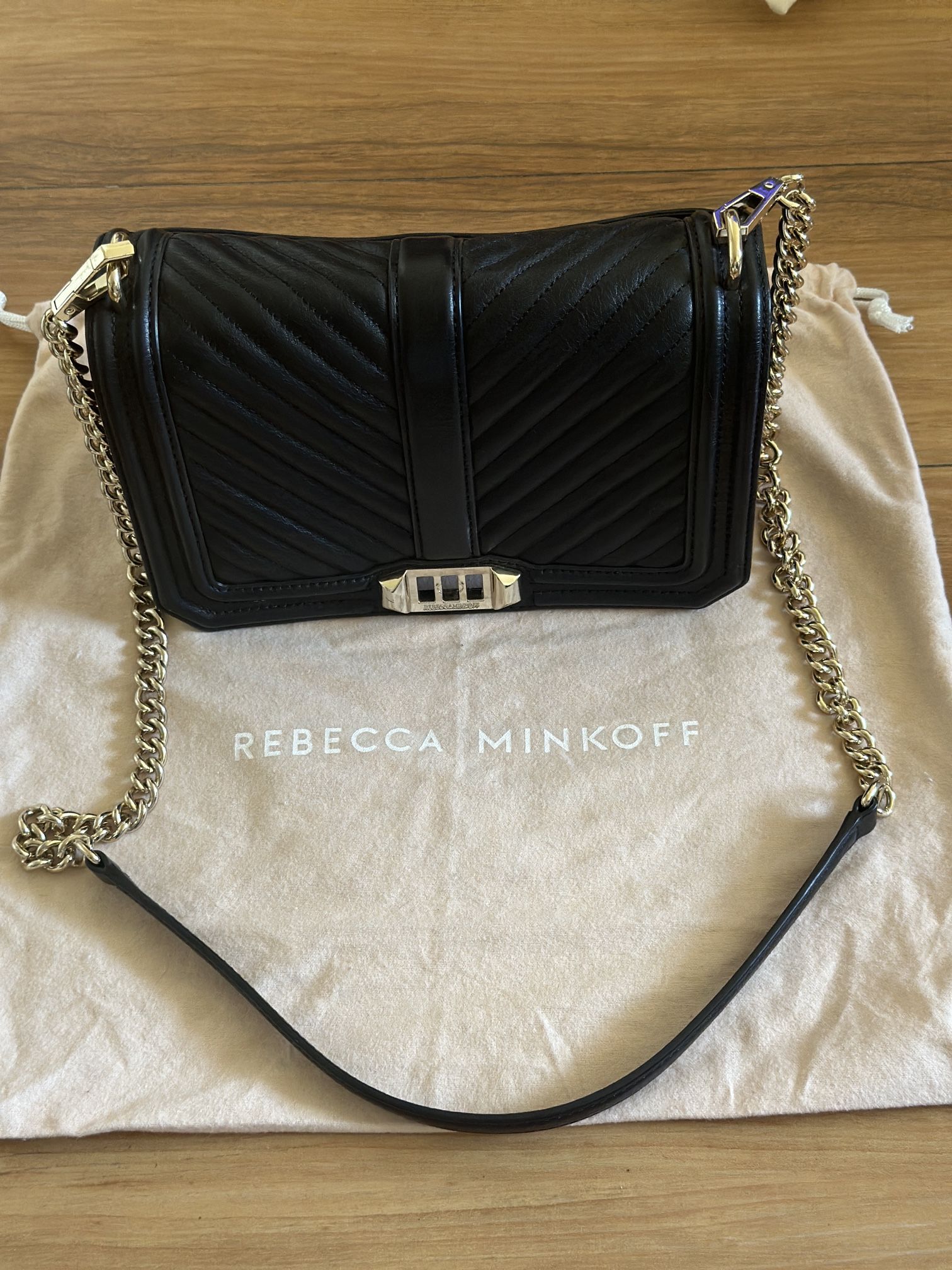 Rebecca Minkoff Chevron Quilted Love Crossbody