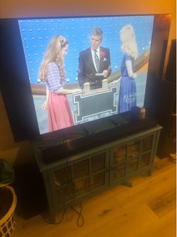 Samsung 65’ Crystal UHD tv with Samsung surround system, subwoofer and sound bar.