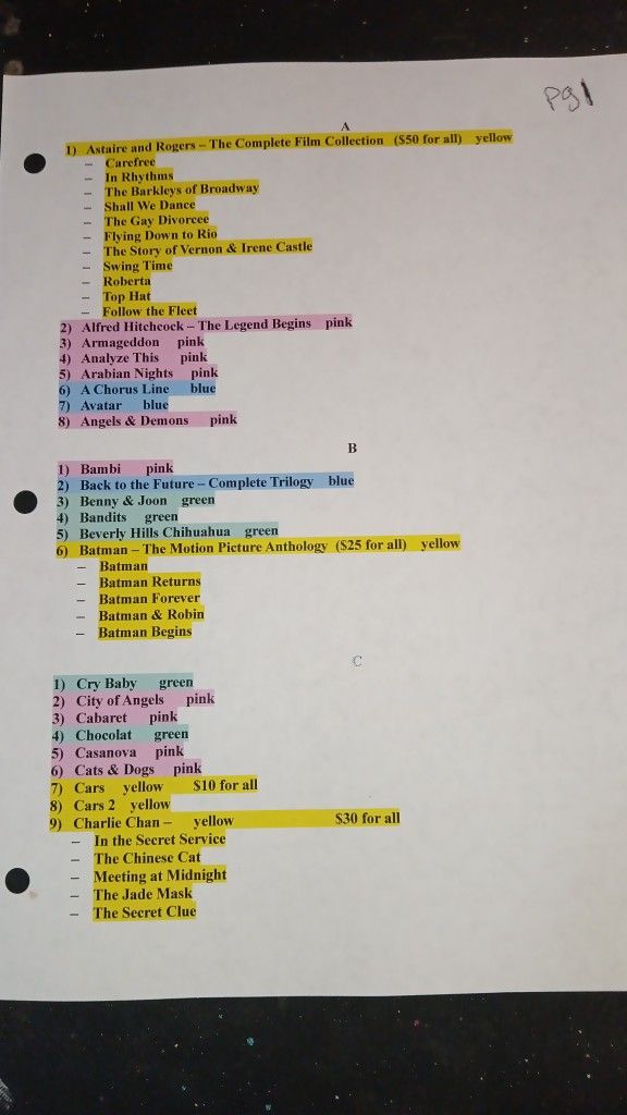 DVD Movies And Lists
