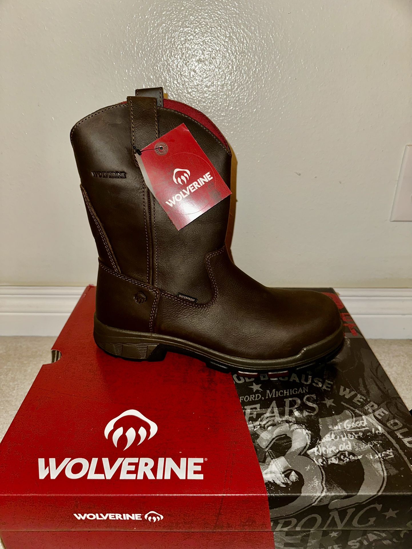 Wolverine Cabor Wellington Work Boots