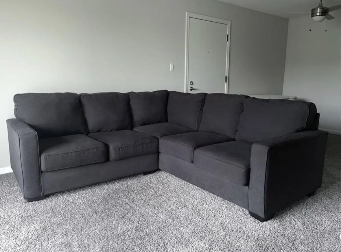 Dark Gray Lucina 2pc 94" by 95" Modern Sectional Sofa by Ashley HomeStores