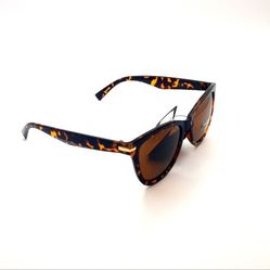 Giselle Cat Eye Style Tortoise Frames With Polarized Brown Lenses W/ Soft Case and Wiping Cloth New
