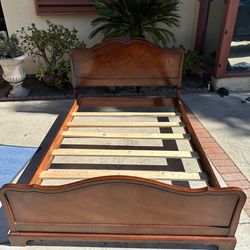 Antique bed frame and mattress FULL
