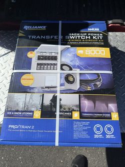 Reliance 31406CRK 6-Circuit Transfer Switch Kit