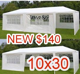 10'x30' Outdoor Canopy Tent Patio Camping Gazebo Storage Shelter Pavilion Cater Party Wedding BBQ Events Tent w/Removable Sidewalls