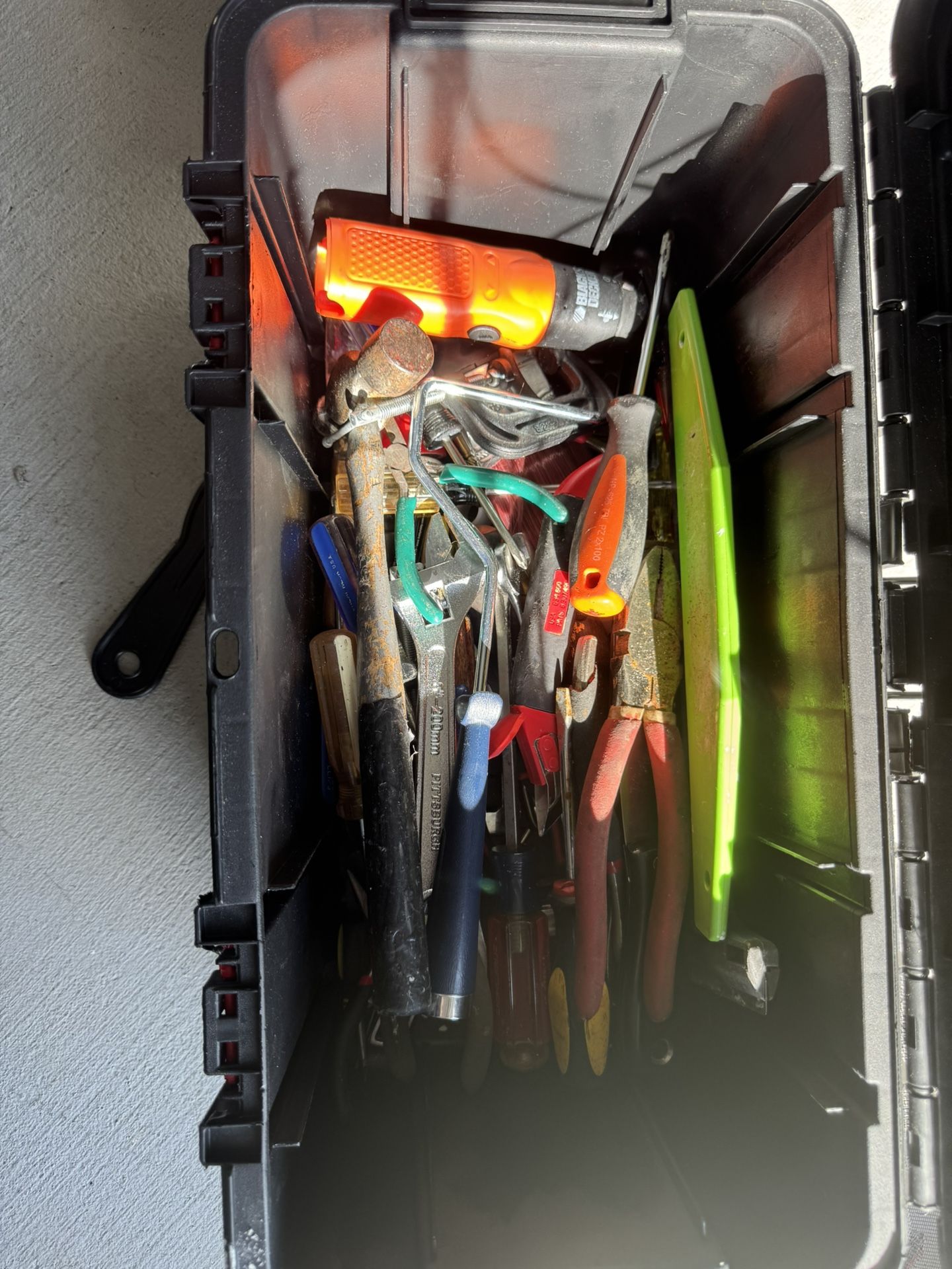 Tool Box With Assorted Tools,