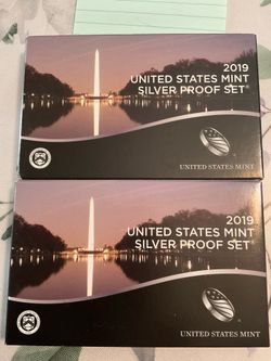 2019 US Mint SILVER proof con set
