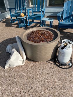 Fire pit, tank and cover