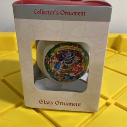 Disney Glass Christmas Ornament 2009