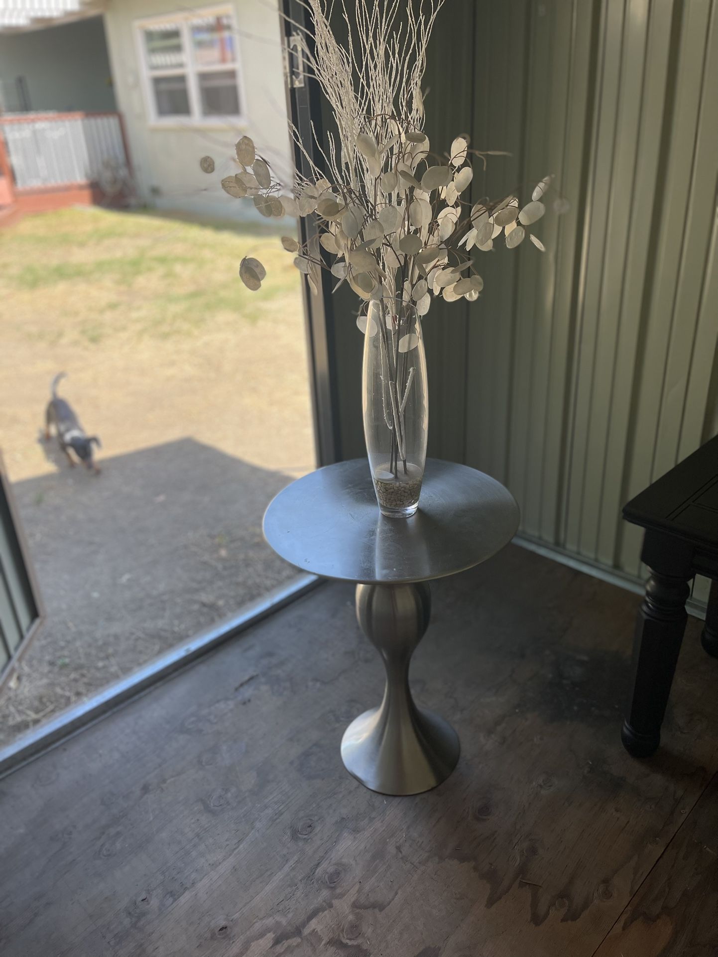 Silver Side Table