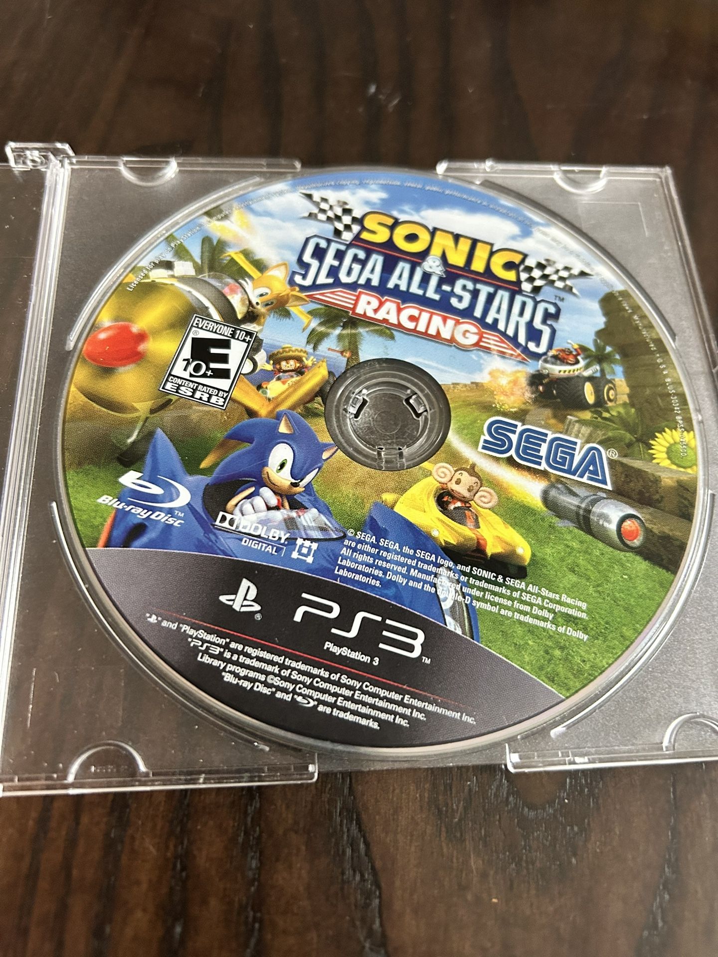 Sonic Sega All-Stars Racing (Sony PlayStation 3, 2010)