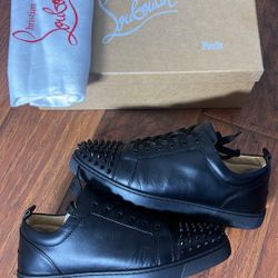 Size 44.5EU(11.5US)- Christian Louboutin Low Spikes Black