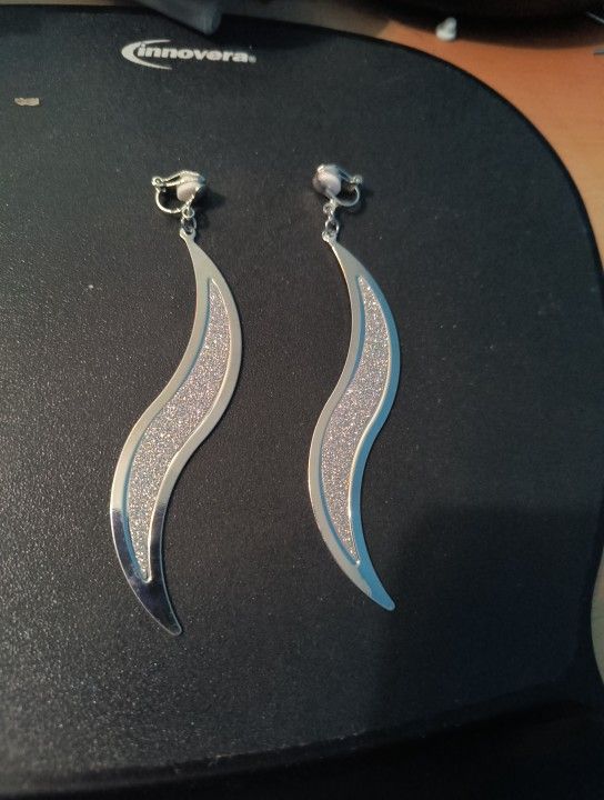 Clip On New Mentalic Earrings