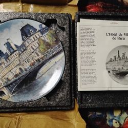 L Hotel Deville De Paris Vintage Plate