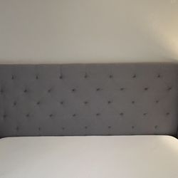 Wingback Upholstered Headboard King Size