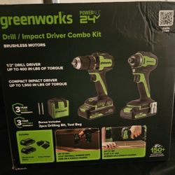 Greenworks Drill Impact Driver Combo Kit