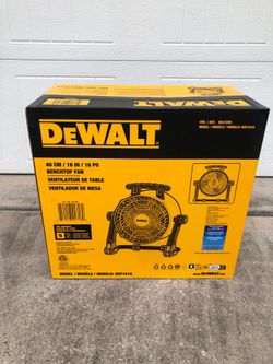 DeWalt 16" 3-Speed Benchtop and Hanging Drum Fan