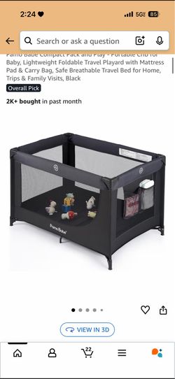 pamobabe just right portable crib