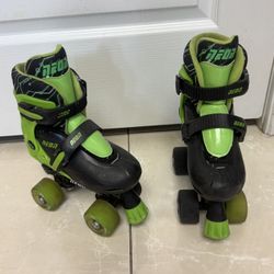 Kids Neon Light Up Roller Skates 12-2